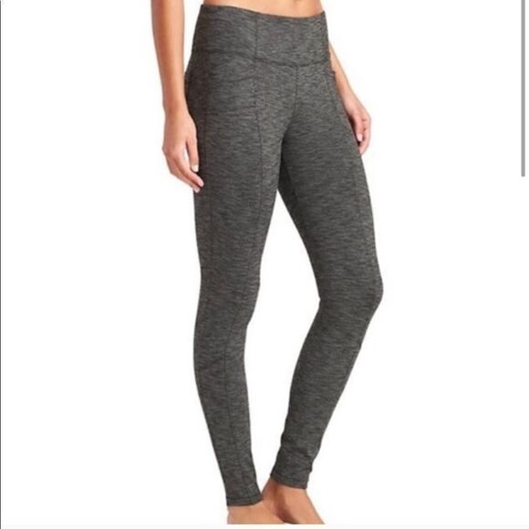 Athleta Gray Full Length Leggings XS - Picture 1 of 7